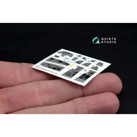 Quinta QD48045 - 1/48 3D-Printed interior for F-16D (block 30/40/50) (Kinetic kit)