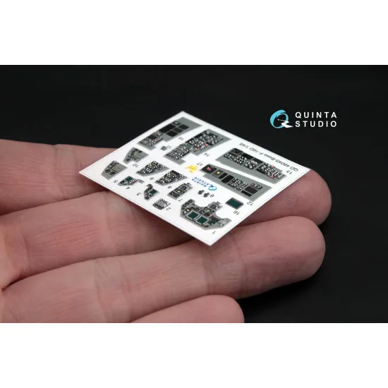 Quinta QD48045 - 1/48 3D-Printed interior for F-16D (block 30/40/50) (Kinetic kit)