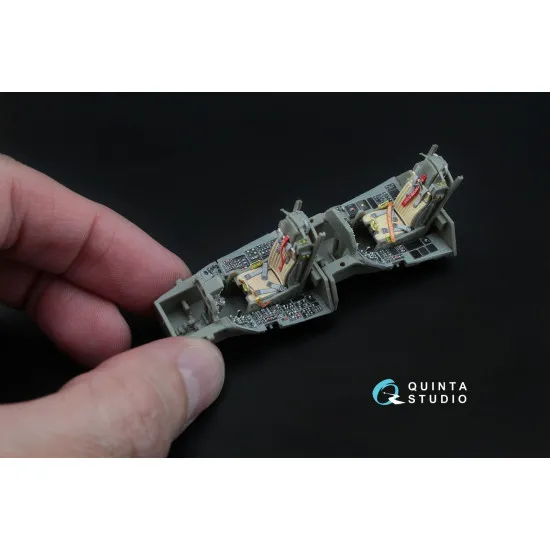 Quinta QD48045 - 1/48 3D-Printed interior for F-16D (block 30/40/50) (Kinetic kit)
