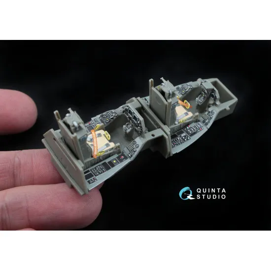 Quinta QD48045 - 1/48 3D-Printed interior for F-16D (block 30/40/50) (Kinetic kit)