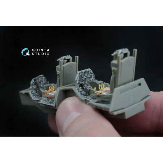 Quinta QD48045 - 1/48 3D-Printed interior for F-16D (block 30/40/50) (Kinetic kit)