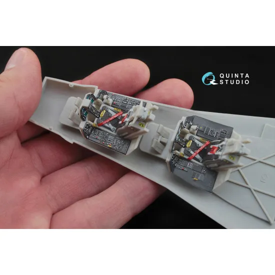 Quinta QD48046 - 1/48 3D-Printed & coloured interior for F-16I (Hasegawa kit)