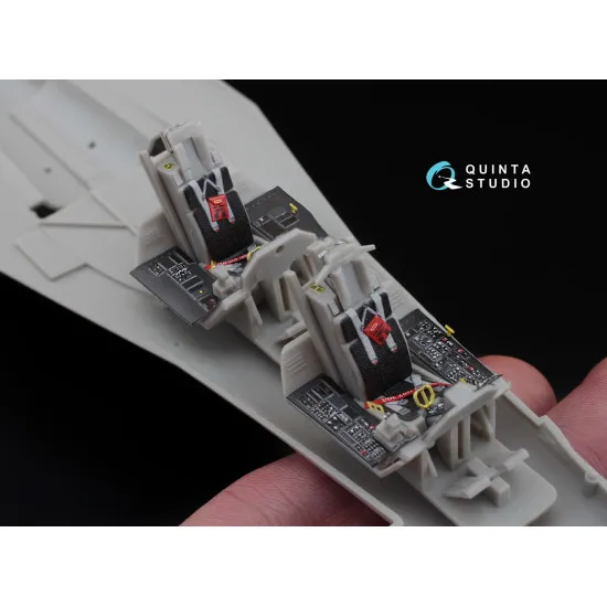 Quinta QD48046 - 1/48 3D-Printed & coloured interior for F-16I (Hasegawa kit)