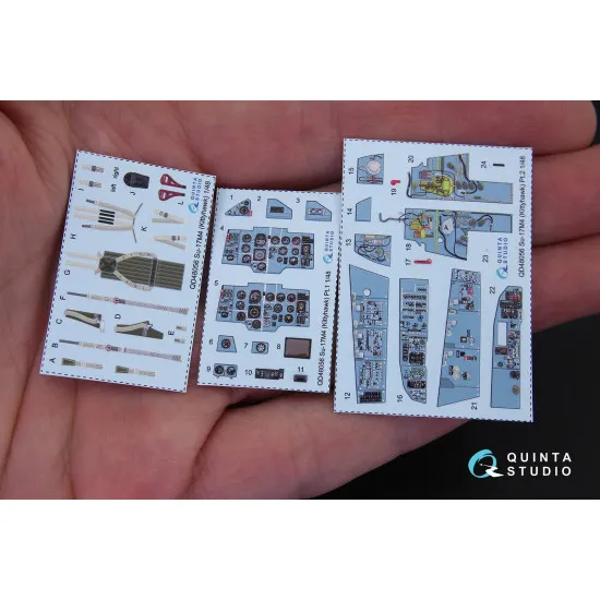 Quinta QD48056 - 1/48 3D-Printed interior for Su-17M4/22M4 (KittyHawk kit) Quinta QD48056 - 1/48 3D-Printed interior for Su-17M4/22M4 (KittyHawk kit)