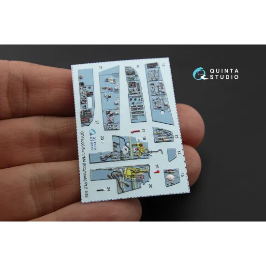 Quinta QD48056 - 1/48 3D-Printed interior for Su-17M4/22M4 (KittyHawk kit) Quinta QD48056 - 1/48 3D-Printed interior for Su-17M4/22M4 (KittyHawk kit)