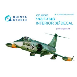 Quinta QD48063 - 1/48 3D-Printed & coloured interior for F-104G Hasegawa kit