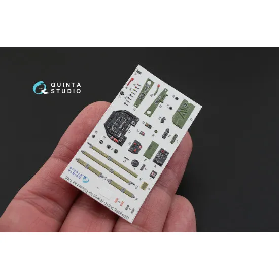Quinta QD48065 - 1/48 3D-Printed coloured interior for P-51D Early Eduard Quinta QD48065 - 1/48 3D-Printed coloured interior for P-51D Early Eduard