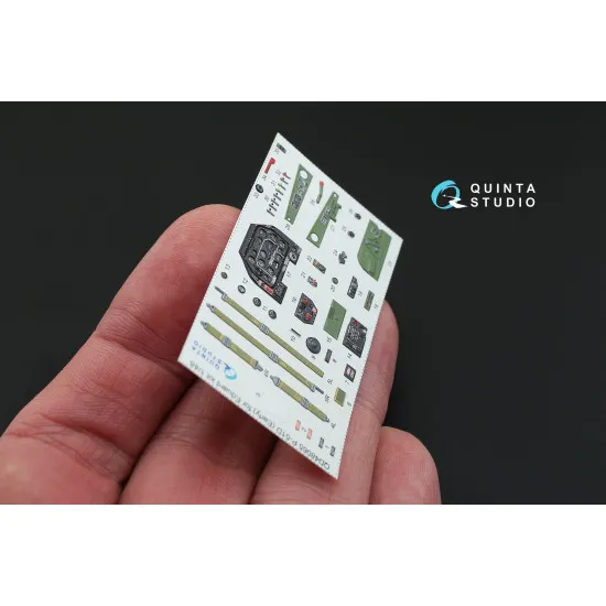 Quinta QD48065 - 1/48 3D-Printed coloured interior for P-51D Early Eduard Quinta QD48065 - 1/48 3D-Printed coloured interior for P-51D Early Eduard