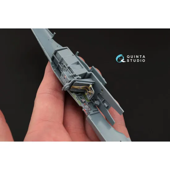 Quinta QD48065 - 1/48 3D-Printed coloured interior for P-51D Early Eduard Quinta QD48065 - 1/48 3D-Printed coloured interior for P-51D Early Eduard