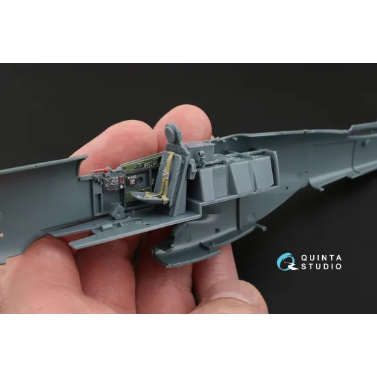 Quinta QD48065 - 1/48 3D-Printed coloured interior for P-51D Early Eduard Quinta QD48065 - 1/48 3D-Printed coloured interior for P-51D Early Eduard