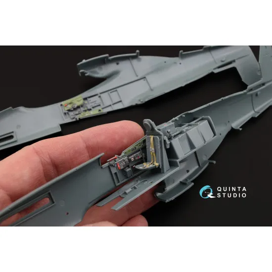 Quinta QD48069 - 1/48 3D-Printed Interior on decal for P-51D (Late) (Eduard kit)