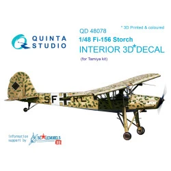 Quinta studio's QD48078 - 1/48 Interior 3D decal for Fi-156 (Tamiya kit)