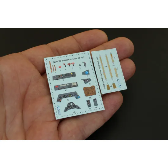 Quinta QD48079 - 1/48 FW 190A-3 3D-Printed & Coloured Interior (for Eduard Kit)