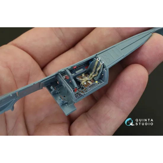 Quinta QD48079 - 1/48 FW 190A-3 3D-Printed & Coloured Interior (for Eduard Kit)