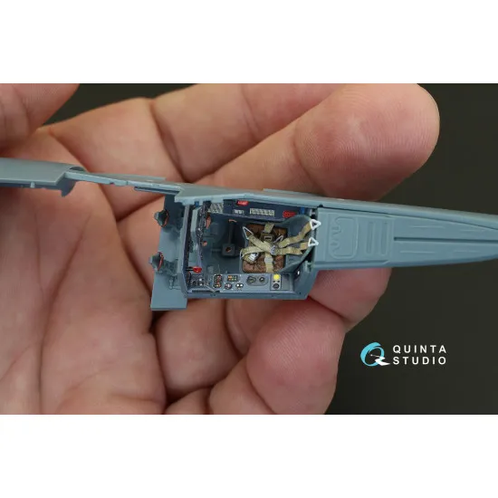 Quinta QD48079 - 1/48 FW 190A-3 3D-Printed & Coloured Interior (for Eduard Kit)