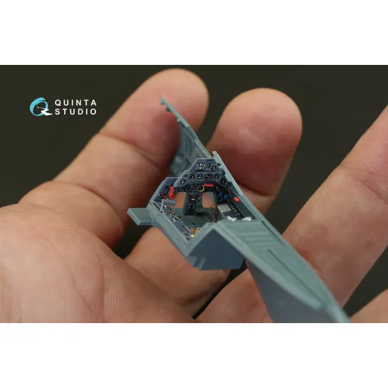 Quinta QD48079 - 1/48 FW 190A-3 3D-Printed & Coloured Interior (for Eduard Kit)