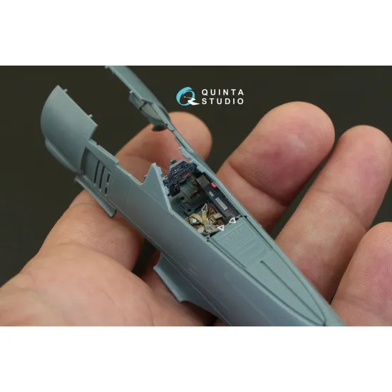 Quinta QD48079 - 1/48 FW 190A-3 3D-Printed & Coloured Interior (for Eduard Kit)