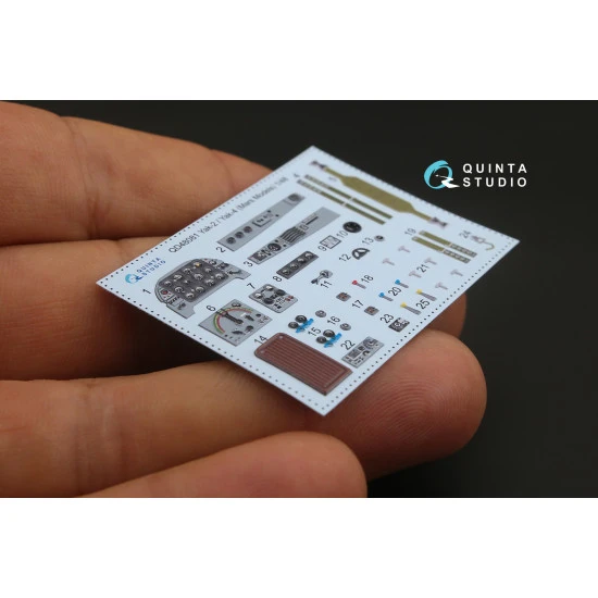 Quinta QD48081 - 1/48 3D-Printed interior for Yak-2/Yak-4 (Mars Models kit)
