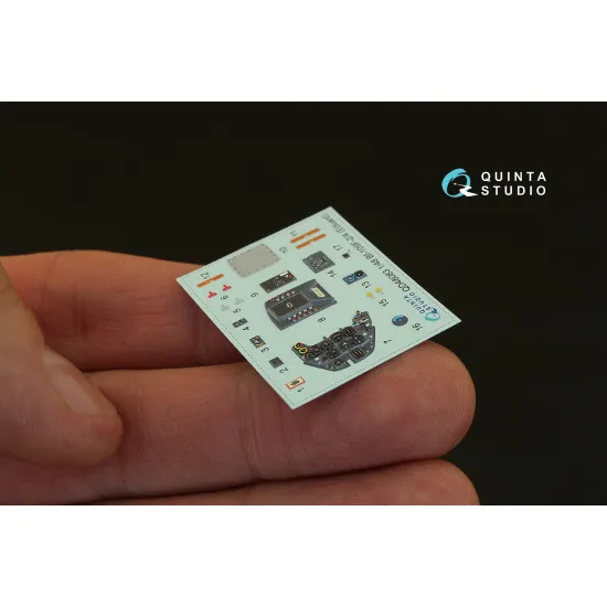 Quinta studio's QD48083 - 1/48 Interior 3D decal for Bf 109F-2/F-4 (Eduard kit)