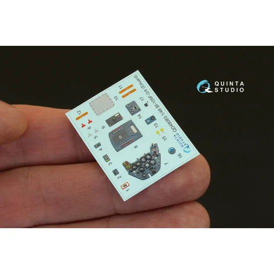 Quinta studio's QD48083 - 1/48 Interior 3D decal for Bf 109F-2/F-4 (Eduard kit)