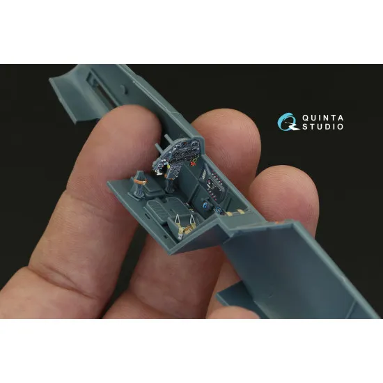 Quinta studio's QD48083 - 1/48 Interior 3D decal for Bf 109F-2/F-4 (Eduard kit)