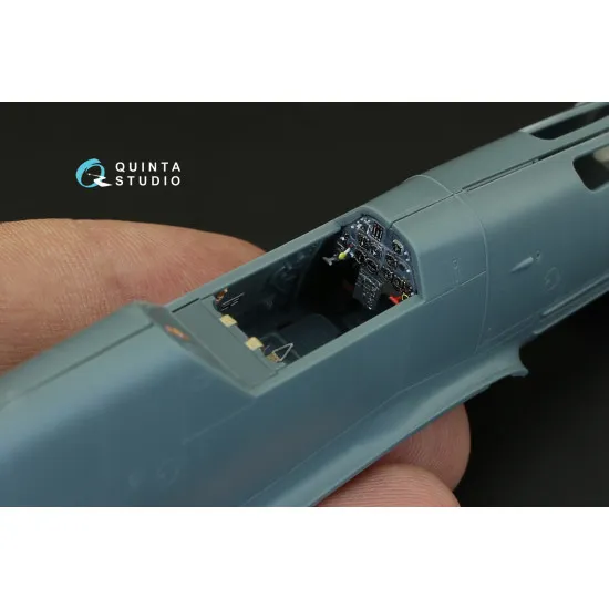 Quinta studio's QD48083 - 1/48 Interior 3D decal for Bf 109F-2/F-4 (Eduard kit)