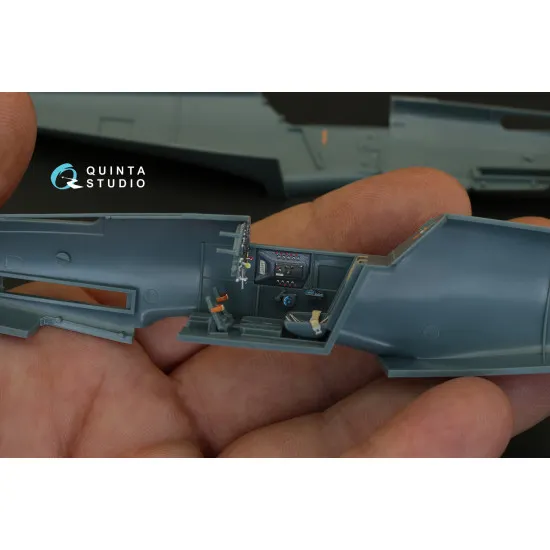 Quinta studio's QD48083 - 1/48 Interior 3D decal for Bf 109F-2/F-4 (Eduard kit)