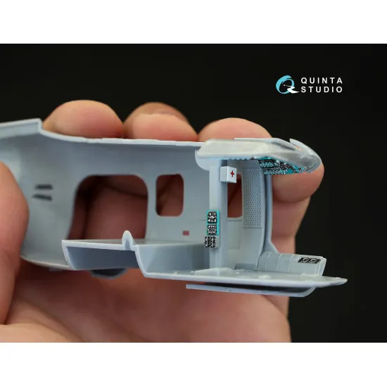 Quinta studio's QD48084 - 1/48 Interior 3D decal for Mi-2 (Aeroplast kit)