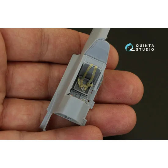 Quinta QD48085 - 1/48 3D-Printed coloured interior for Bf 109F-2/F-4 Zvezda