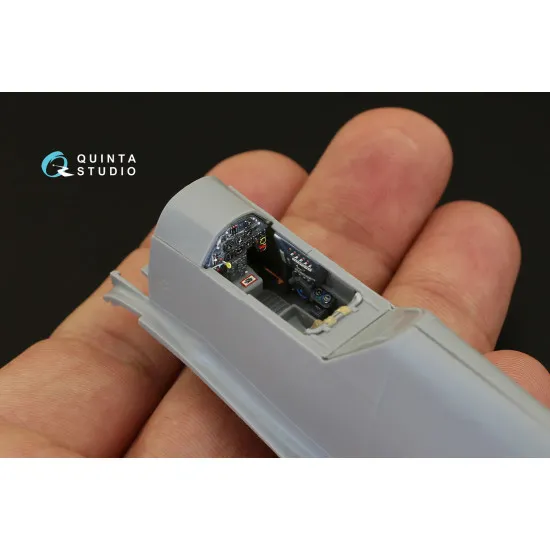 Quinta QD48085 - 1/48 3D-Printed coloured interior for Bf 109F-2/F-4 Zvezda