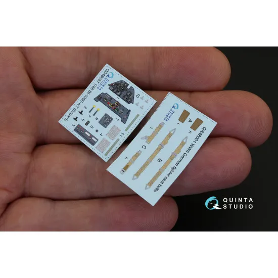 Quinta QD48087 - 1/48 3D-Printed interior for Bf 109E-4/E-7 (Eduard)