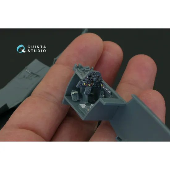 Quinta QD48087 - 1/48 3D-Printed interior for Bf 109E-4/E-7 (Eduard)