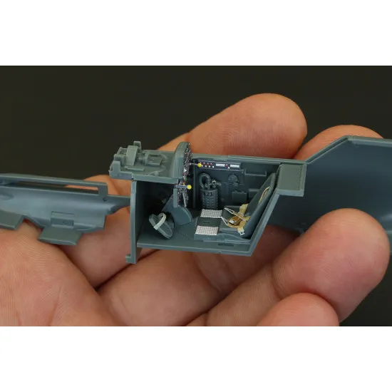 Quinta QD48087 - 1/48 3D-Printed interior for Bf 109E-4/E-7 (Eduard)