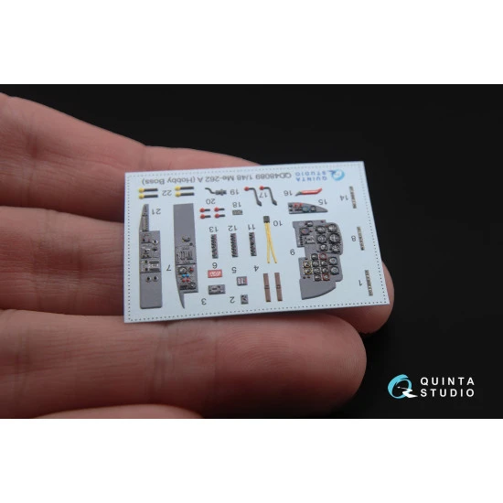 Quinta QD48089 - 1/48 3D-Printed & coloured interior for Me-262A (HobbyBoss kit)