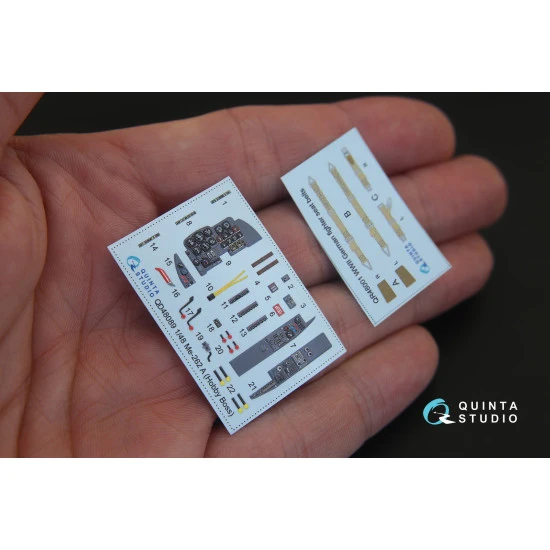 Quinta QD48089 - 1/48 3D-Printed & coloured interior for Me-262A (HobbyBoss kit)