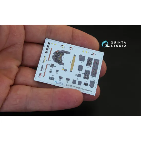 Quintas QD48092 - 1/48 3D-Printed Interior for Ju 87D/G (Hasegawa kit)