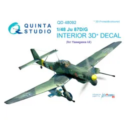 Quintas QD48092 - 1/48 3D-Printed Interior for Ju 87D/G (Hasegawa kit)