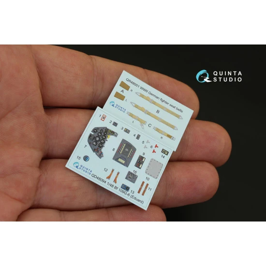 Quintas QD48094 - 1/48 3D-Printed Interior for Bf 109G-6 (Eduard kit)