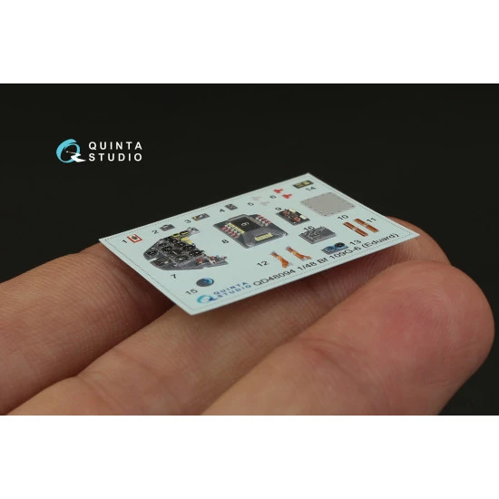 Quintas QD48094 - 1/48 3D-Printed Interior for Bf 109G-6 (Eduard kit)