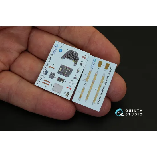 Quintas QD48095 - 1/48 3D-Printed Coloured Interior for Bf 109G-14 Eduard kit