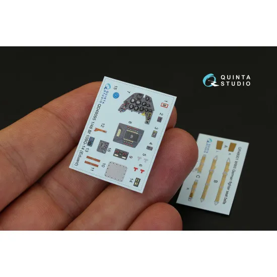 Quintas QD48095 - 1/48 3D-Printed Coloured Interior for Bf 109G-14 Eduard kit