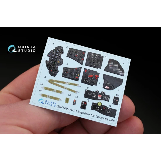 Quinta studios QD48099 1/48 3D Printed coloured interior for A-1H Tamiya