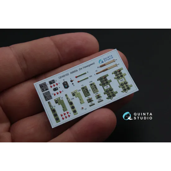 Quinta QD48102 - 1/48 3D-Printed & coloured interior for A6M2 Hasegawa kit