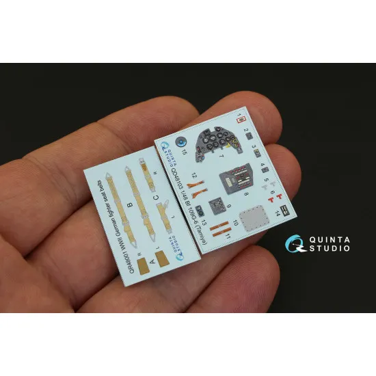 Quinta QD48103 - 1/48 3D-Printed coloured interior for Bf 109G-6 Tamiya kit
