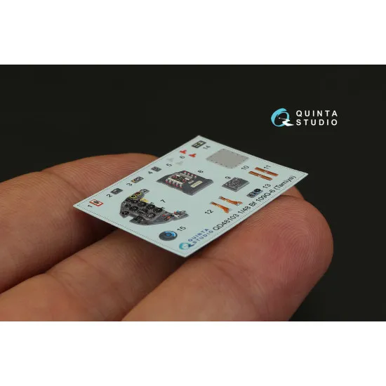 Quinta QD48103 - 1/48 3D-Printed coloured interior for Bf 109G-6 Tamiya kit