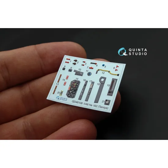 Quinta QD48106 - 1/48 3D-Printed coloured interior for He-162 Tamiya kit