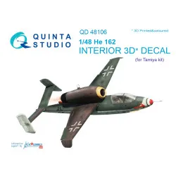 Quinta QD48106 - 1/48 3D-Printed coloured interior for He-162 Tamiya kit