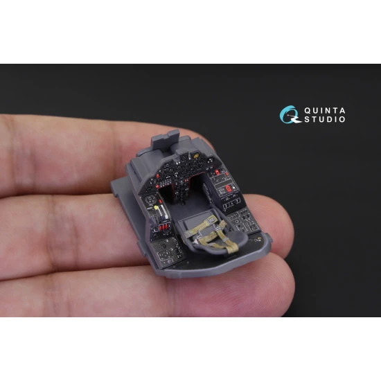 Quinta QD48107 - 1/48 3D-Printed coloured interior for XA2D-1 (Clear Prop kit)