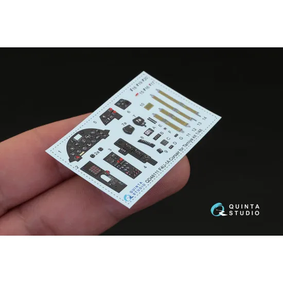 Quinta QD48111 - 1/48 3D-Printed interior for F4U-1A Corsair (Tamiya)