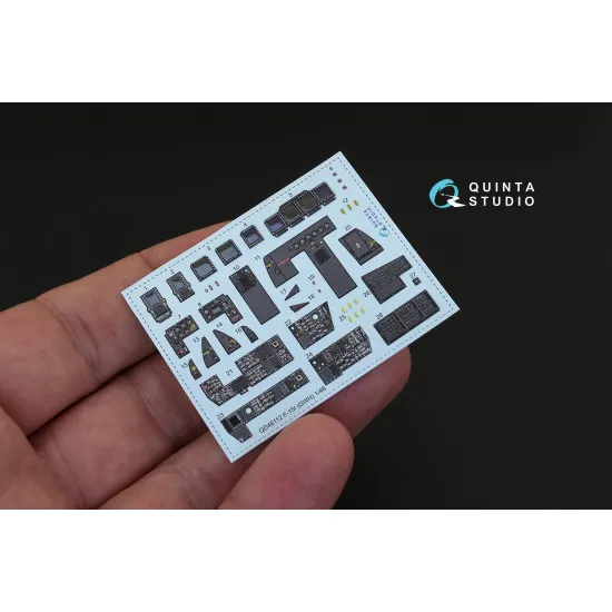 Quinta QD48112 - 1/48 3D-Printed colored interior for F-15I (GWH kit)